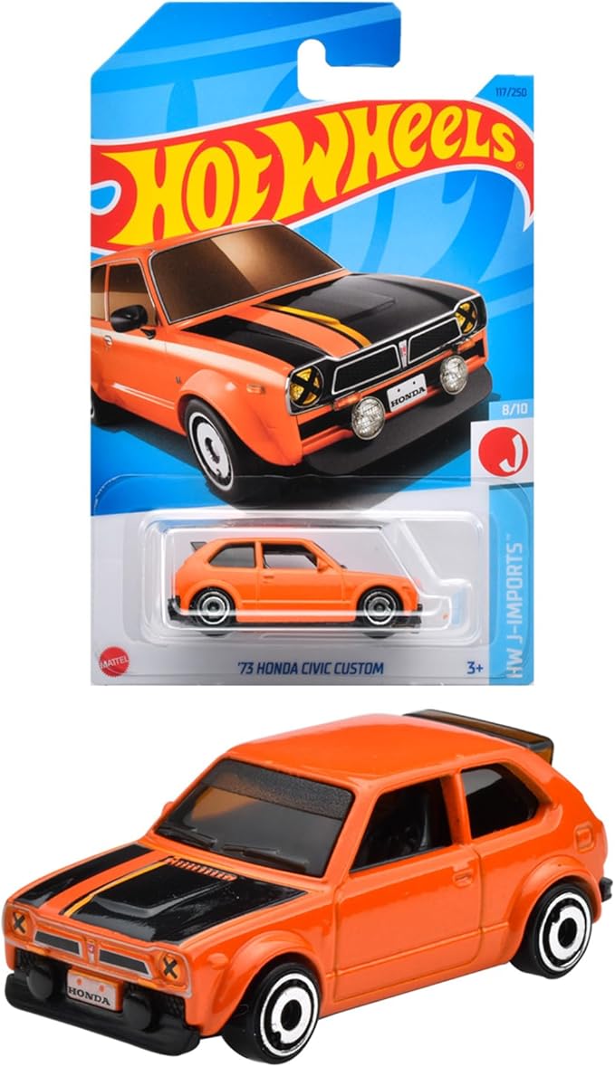 Hot Wheels HNK33 Basic Car '73 Honda Civic Custom [3 Years Old and Up]