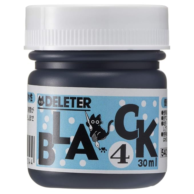 Deleter Manga Ink - 30 ml Bottle - Black 3 (Waterproof with Matte Finish)