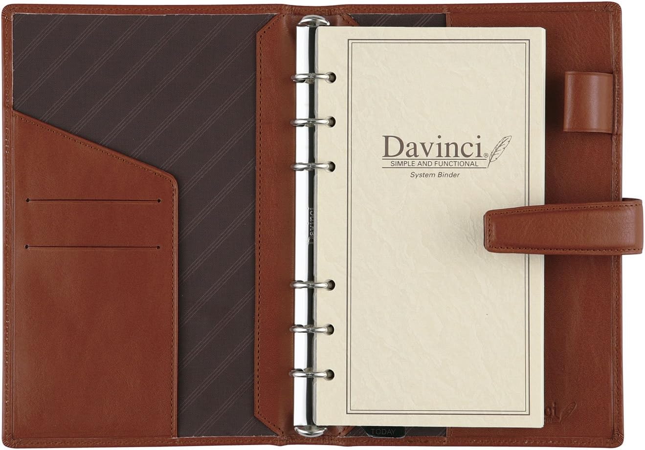 Raymay Fuji System Notebook Davinci Standard Bible size, browns