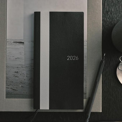 HOBONICHI  2026 Weeks, English Version, White Line/Black, Starts from January, Weekly Notebook, Weekly Left