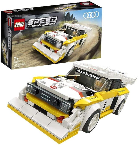 LEGO 76897 Speed Champions Audi Sport Quattro S1 Racer Toy, with Racing Driver Minifigure, Race Cars Building Sets, Multicolor (263 pieces)