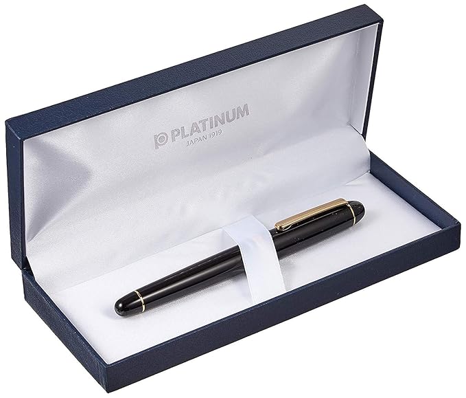 Platinum Fountain Pen, Century Black in Black, Extra Fine Point, PNB-13000#1-1