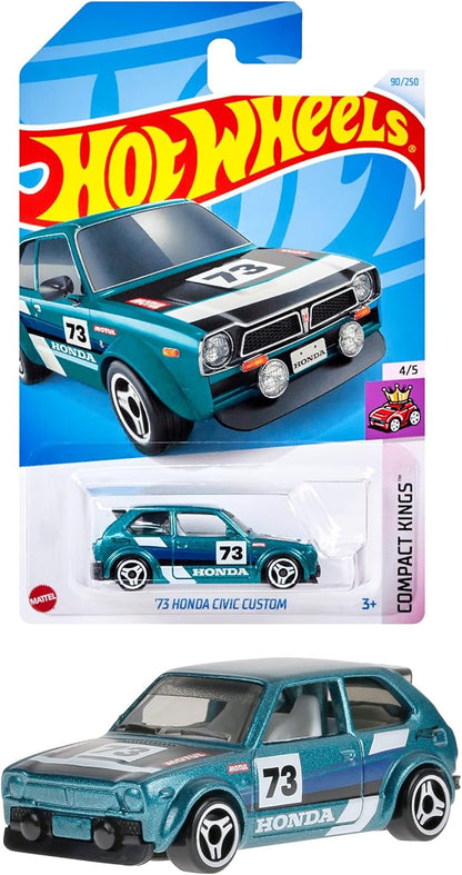 Hot Wheels HXR19 Basic Car '73 Honda Civic Custom Vehicle Toy Mini Car 3 Years Old Green