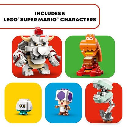 LEGO Super Mario Dry Bowser Castle Battle Expansion Set, Collectible Bowser Toy Playset to Combine with a Starter Course, Super Mario Day Toy, Video Game Toy for Kids Ages 8-10, 71423