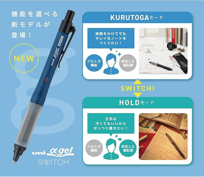 Uni M51009GG1P.18 Mitsubishi Pencil Mechanical Pencil Alpha Gel Switch 0.5 Dark Olive