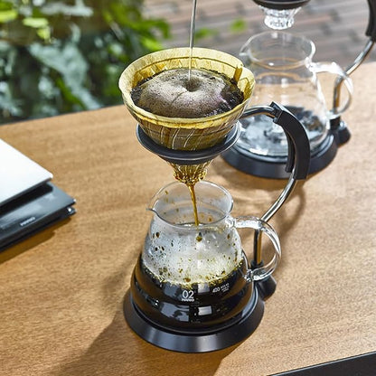 HARIO VAS-8006-G V60 Arm Stand & Glass Coffee Dripper Set, Multi