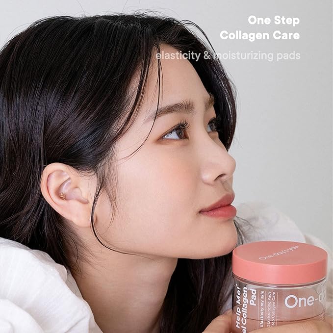 One-Day's You Help Me! + Real Collagen Pads, Toner Pads, Lotion Wiping Pads, Skin Care, Exfoliating Care, Pore Care, Toner, Official Japanese Product
