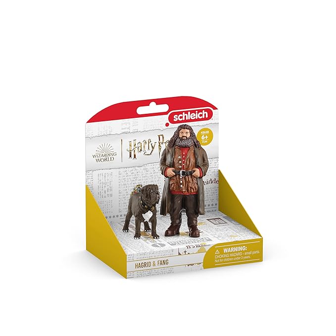 Schleich Wizarding World of Harry Potter 2-Piece Set with Hagrid & Fang Figurines for Kids Ages 6+