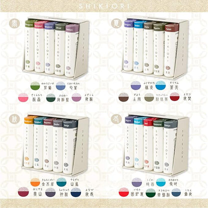 Sailor Fountain Pen, Cartridge Ink, Four Seasons Weave, 5 Colors Set, Winter 13-1750-004 (5 colors of summer)