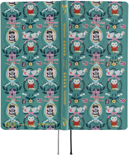 Hobonichi Techo 2027 Weeks, White Cat Wallpaper, January Start, Weekly Planner.