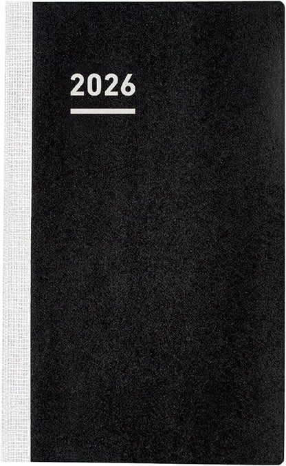 Kokuyo Jibun Notebook Biz Mini 2026 Diary Refill, Monthly, Weekly B6 Slim Ni-JBRM-26, Starts on December 2025
