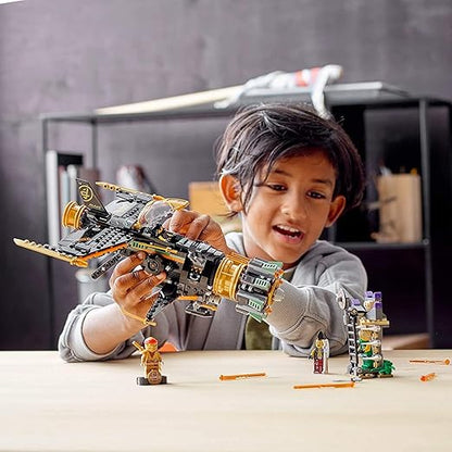 LEGO Ninjago Legacy Boulder Blaster 71736 Airplane Toy Featuring Collectible Figurines, New 2021 (449 Pieces) Multicolor