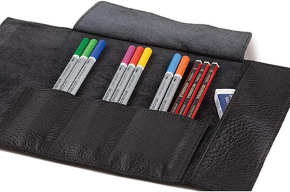 Staedtler Leather Pen Case, Black