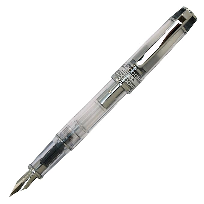 Pilot Prera Iro-Ai Medium-Nib Transparent Black Body Fountain Pen (FPRN-350R-TBM)