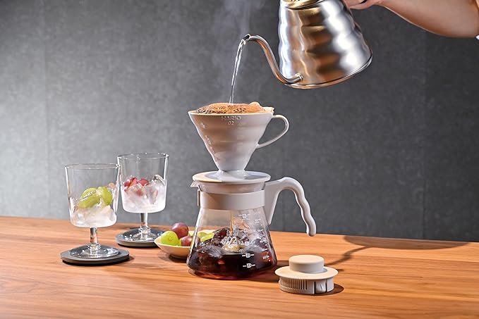 HARIO | V60 Coffee Server 02 Set | Glass | 700ml | 1-4 Cups.