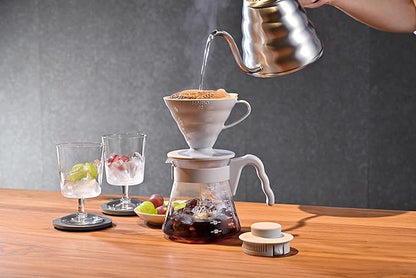 HARIO | V60 Coffee Server 02 Set | Glass | 700ml | 1-4 Cups.