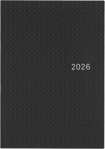 Almost Daily Notebook 2026 HON Paper Series / Black Gingham [A5 / 1 Page per Day / January / Start Monday]