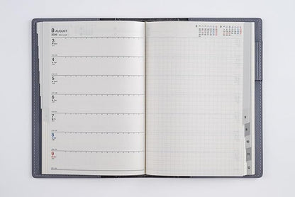 Takahashi 2026 Notebook, B6, Weekly Charme 7, Card Gray No. 357 (Begins January 2026)
