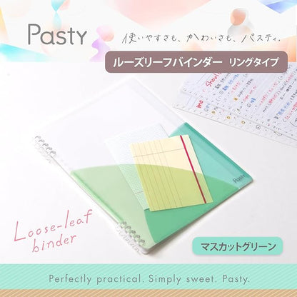 Plus Loose Leaf Binder Pasty Loose Leaf Binder Ring Type Muscat Green FC-820PR 97-083