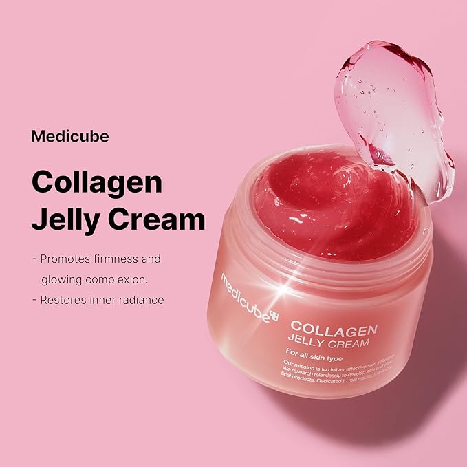 Medicube Collagen Jelly Cream- Niacinamide & Freeze-Dried Hydrolyzed Collagen - No artificial color, Korean skincare (3.71 fl.oz.)