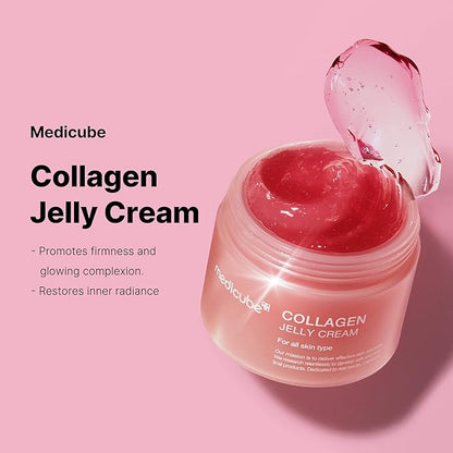 Medicube Collagen Jelly Cream- Niacinamide & Freeze-Dried Hydrolyzed Collagen - No artificial color, Korean skincare (3.71 fl.oz.)