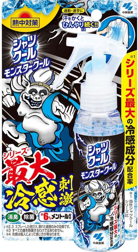 LOTTE Shirt Cool Strong Just Spray on Clothing, Cool Feeling Spray that Keeps You Cool When You Sweat 3.4 fl oz (100 ml)