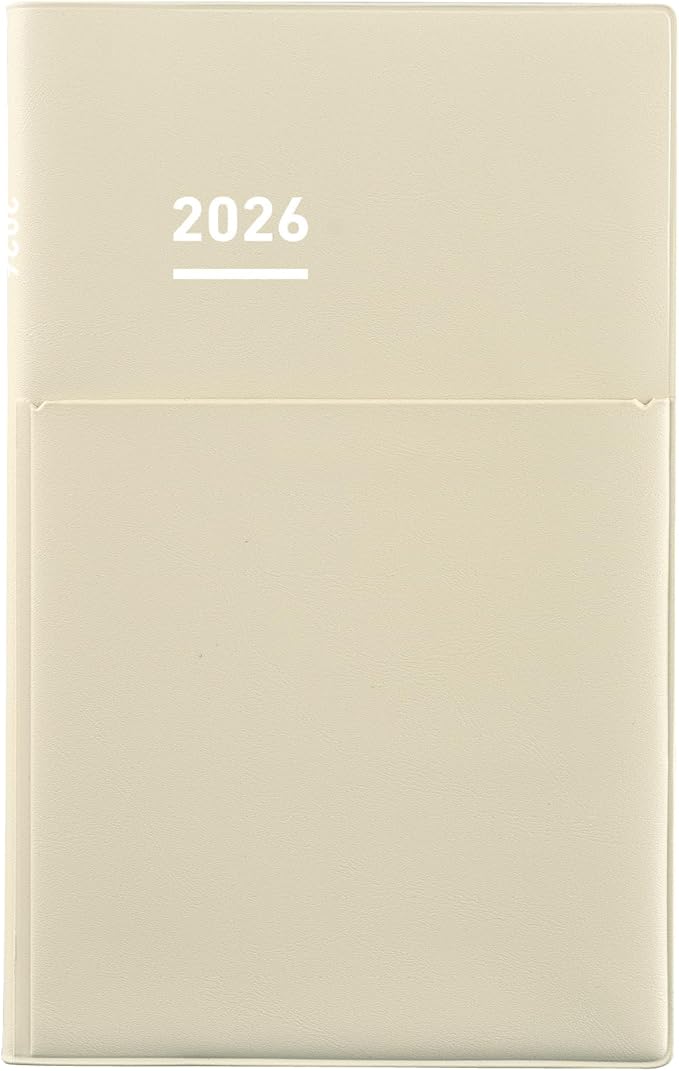 Kokuyo Jibun Notebook Biz Notebook 2026 Monthly A5 Slim Light Beige Ni-JB1LS-26 Starts on December 2025