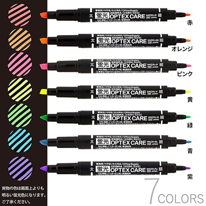 Zebra Optex Care fluorescent 7-color set WKCR1-7C