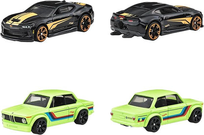 Hot Wheels 986E-HLH72 Neon Speeders Assortment Vehicle Toy, Mini Car, Pack of 10, Sold in Box, 3 Years Old and Up Multi