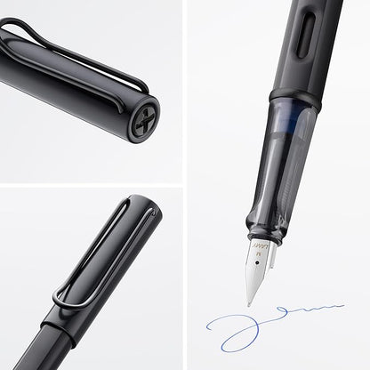 LAMY AL-star Black Fountain Pen - Ergonomic grip and black steel nib Size F