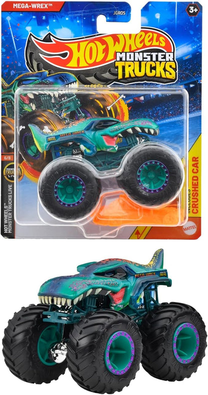 Hot Wheels JGR05 Monster Truck 1:64 Mega Rex Vehicle Toy Mini Car 3 Years Old Green