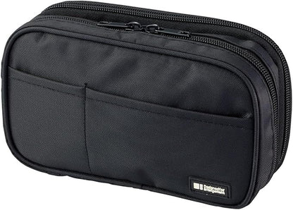 Lihit Lab A7555-135 Pen Case, Book Type, Double Ice Gray, Camouflage, Overseas Model