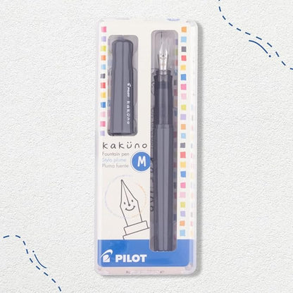 Pilot Kakuno Fountain Pen Medium. Grey