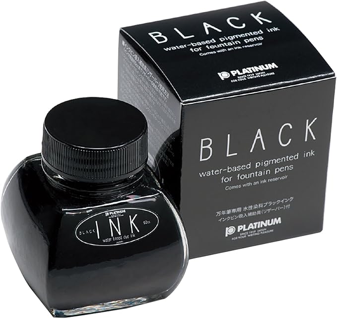 Platinum Fountain Pen Bottle Ink, 2.1 fl oz (60 cc), blue black