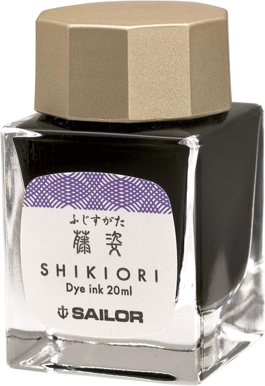 Sailor Pen Shikiori Izayoi-No-Yume Ink, Fujisugata (Purple), Bottled Ink for Fountain Pens, Product Code: 13-1008-213
