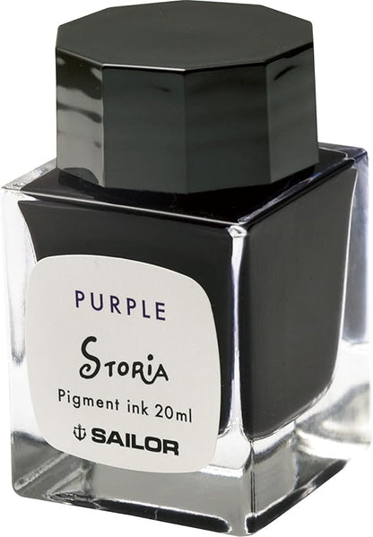 Sailor Fountain Pen, Pigment Bottle Ink, Storia, 0.7 fl oz (20 ml), Red 131006230 (yellow)