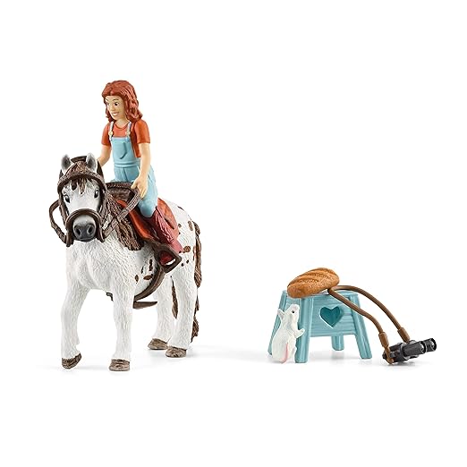 Schleich Horse Club Horse Club Mia and Spotty 9-Piece Educational Playset for Kids Ages 5-12