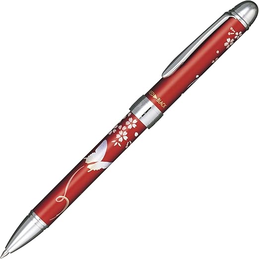Sailor Ballpen  2 Color + Sharpener Elegant Maki-e Weeping Cherry Blossom White 16-0344-210