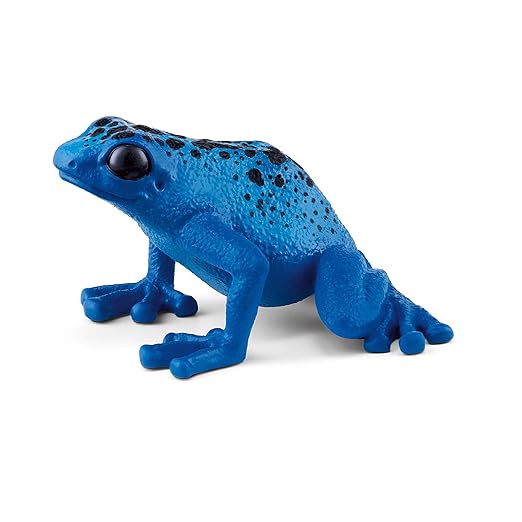 Schleich Wild Life, Wild Animal Rainforest Jungle Toys for Kids, Poison Dart Frog Toy, Blue, Ages 3+