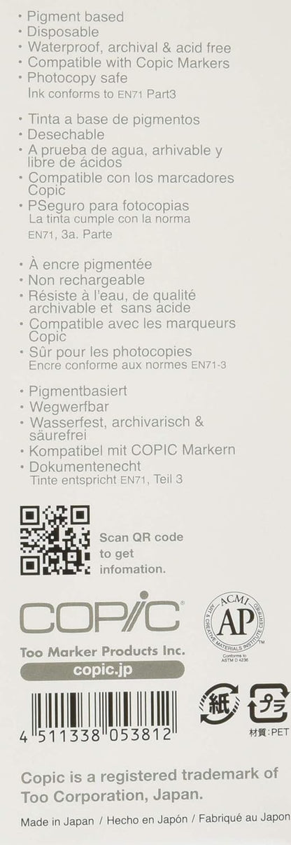 COPIC Multiliner Pens, Set of 4, Warm Gray, Set, Micro Pen, Drafting Pen, Drawing Pen, Line Art Pen