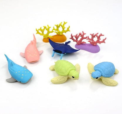 Iwako Aquarium Eraser, 10-Piece Blister