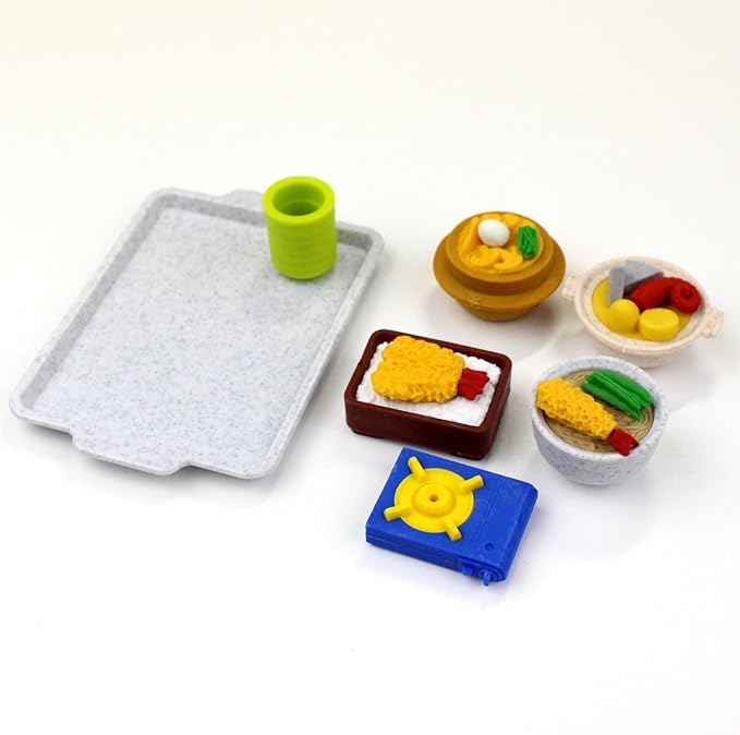 Iwako Eraser, Meals Design, 10-Piece Blister Pack, SCER981035