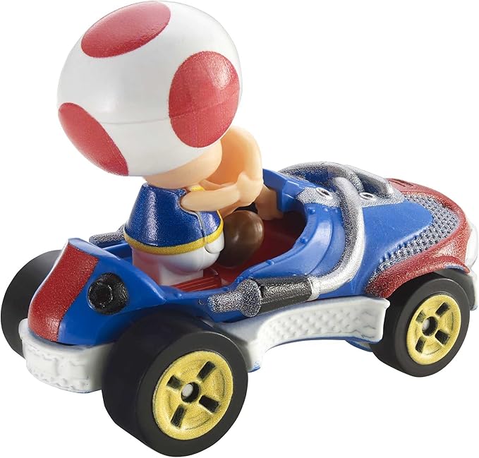 Hot Wheels GBG30 Mario Kart Toad in Sneeker Kart Toy Car