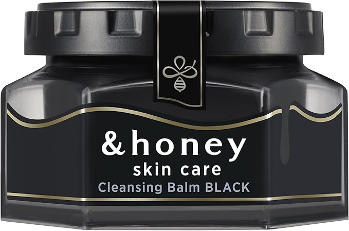 & Honey Cleansing Balm, Black (Sebum Shine Care Type), 3.2 oz (90 g), Black Heads, Sebum Shine Off