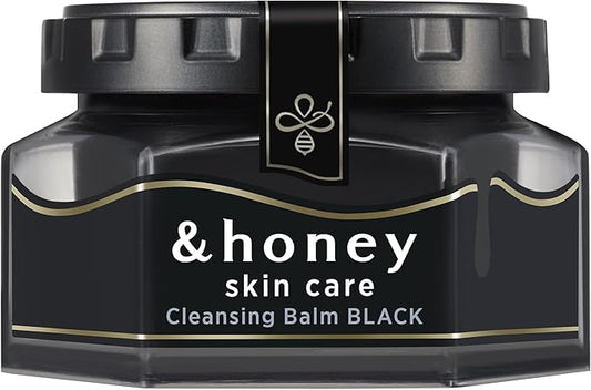 & Honey Cleansing Balm, Black (Sebum Shine Care Type), 3.2 oz (90 g), Black Heads, Sebum Shine Off