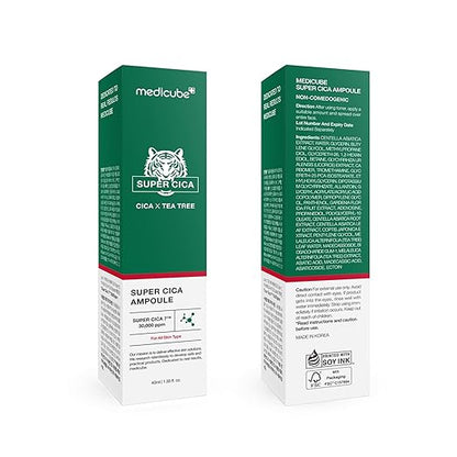 Medicube Super Cica Ampoule | Helps damaged skin with 61.5% Centella asiatica extract | Instant soothing and calming | Korean skincare 40ml