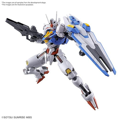 Bandai Spirits Hg Mobile Suit Gundam Mercury Witch Gundam Aerial 1/144 Scale Color-Coded Plastic Model (White)