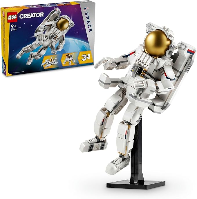 LEGO 31152 Creator Astronaut Toy Present  Space Rocket, Educational, Creative