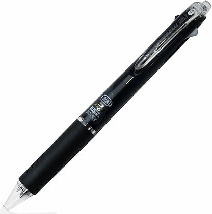 Uni Jetstream Multi Pen 2and1, 0.5mm Ballpoint Pen (, Black, Red) and 0.5mm Mechanical Pencil, Black Body (MSXE350005.24)