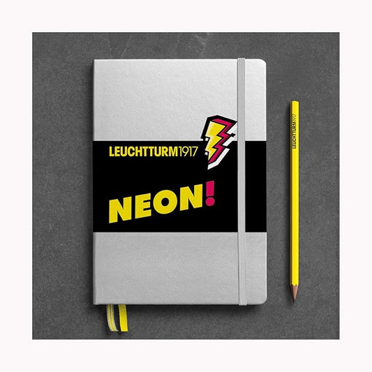 Leuchturm Notebook A5 Dot Squared, Neon Yellow 361390